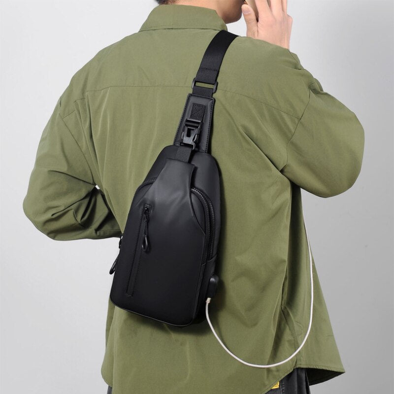 BowLift | Korean City Waterproof USB Charging Crossbody Bag