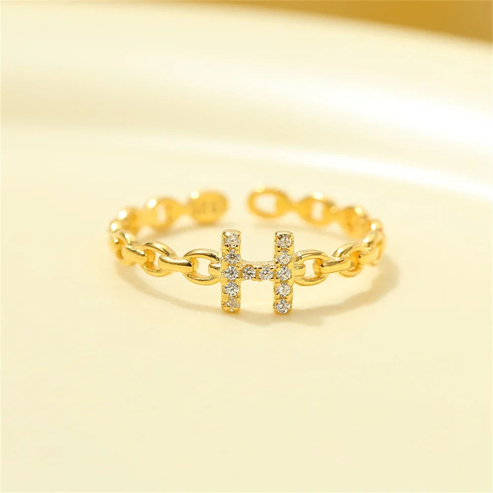 BowLift | Dainty Diamond Letter Initial Ring