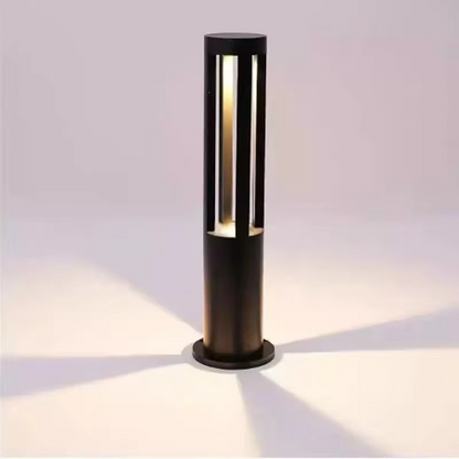 BowLift | Outdoor LED Bollard Light - Sleek Black Garden Pathway and Lawn Illuminator
