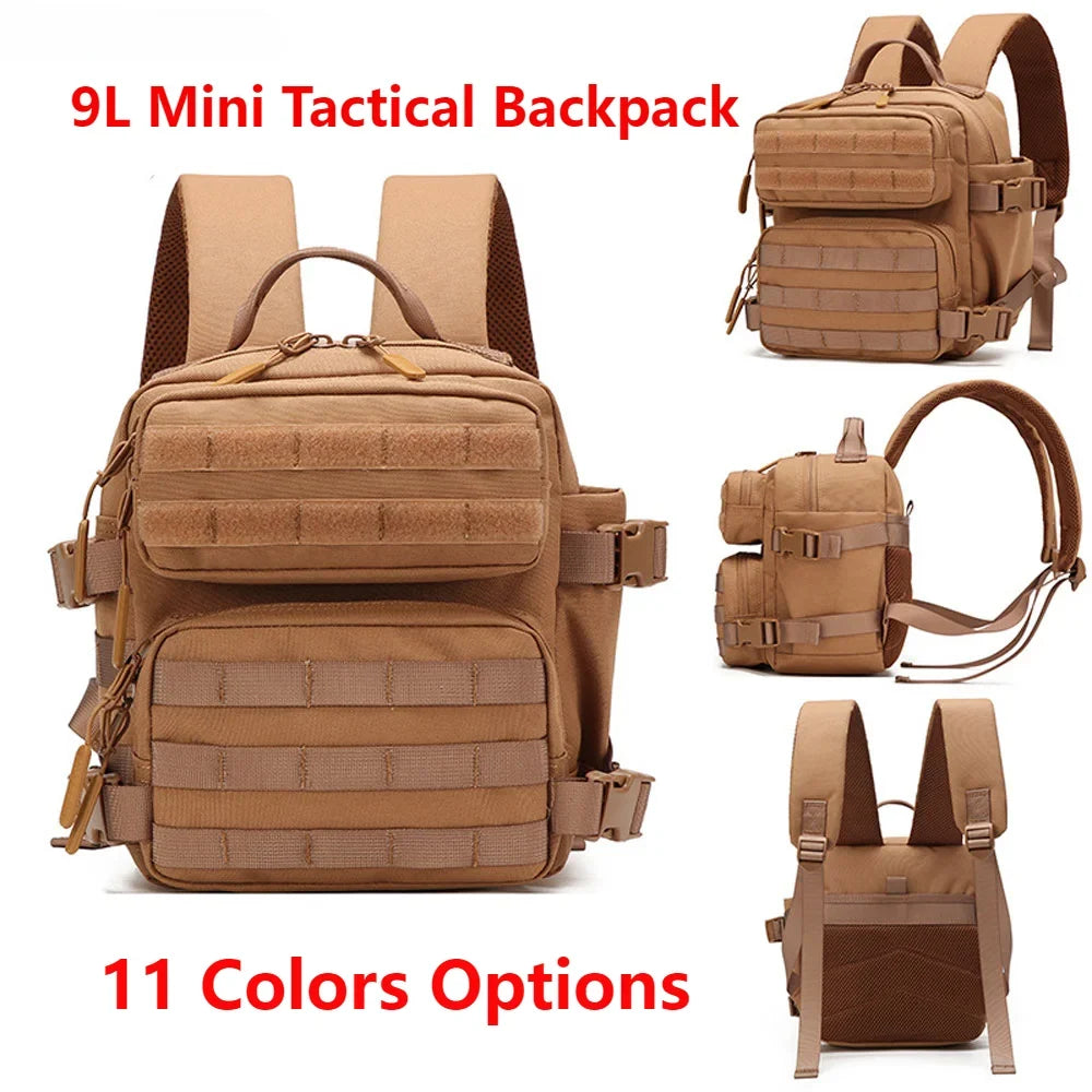 BowLift | Tactivo Mini-Rucksack 9L | MOLLE-Outdoor Backpack | Compact & Durable | For Hiking, Camping & EDC
