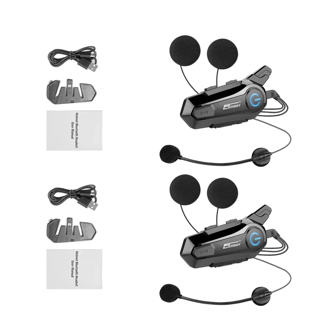 BowLift | Bluetooth Motorcycle Helmet Intercom Headset with 1000m Range & IPX6 Waterproof – RoadComm
