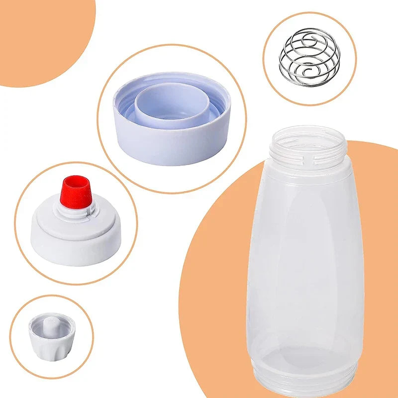 Skanto | Pancake Batter Dispenser Mixer with BlenderBall Whisk - Squeeze Bottle Pancake Shaker Dispenser JT194 from LMETJMA