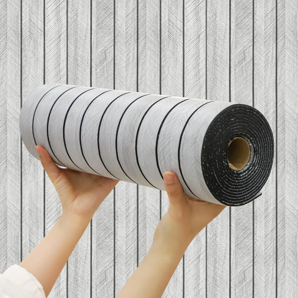 Skanto | Flexible Self-Adhesive 3D Wood Grain Wall Panels Roll
