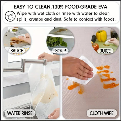 BowLift | FridgeGuard 4-piece set fridge mats | EVA material | Washable, mold resistant & anti-oil | For fridge, drawers & shelves
