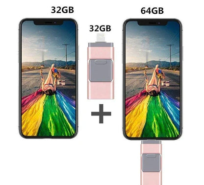Skanto | DataFlex 4-in-1 Flash Drive – USB Storage for Phone, Tablet, and PC