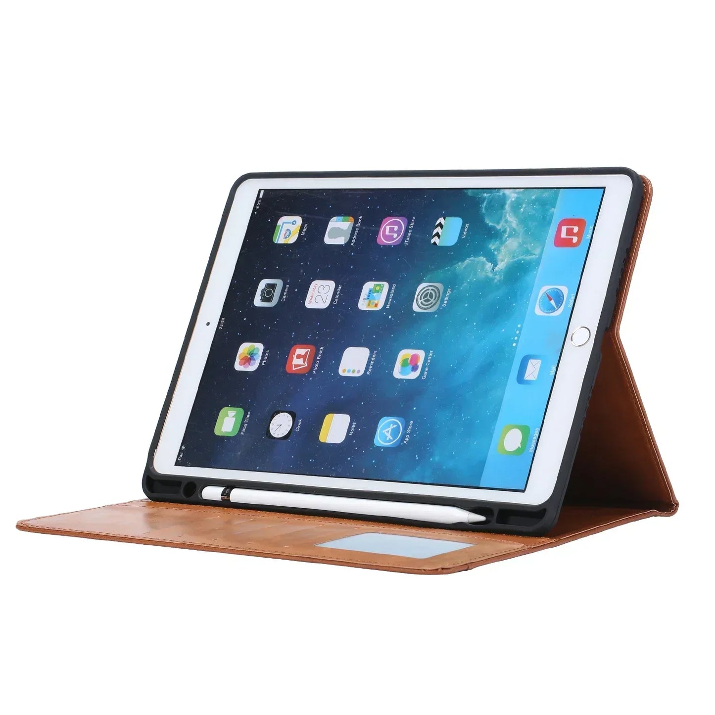 BowLift | Leather Flip Case for iPad 9.7 (2017-2018), 10.2 (7th/8th Gen), Air 2/3/4, Pro 9.7/10.5/11 - Waterproof, Shockproof, Business Tablet Case