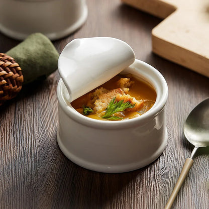 Skanto | Modern French Onion Soup Bowl – Premium Ceramic Soup and Casserole Dish