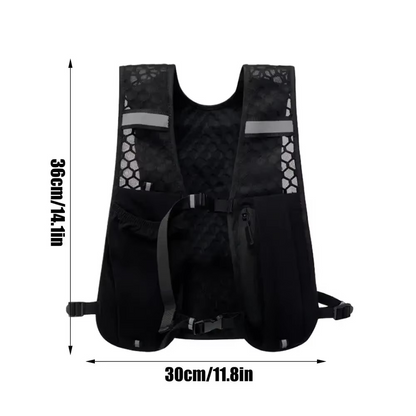 BowLift | Running Hydration Vest With Reflective Strips And Breathable Mesh Design