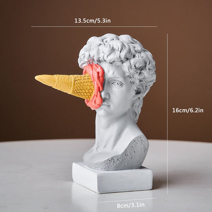 Frendorf | David Figurine with Ice Cream Home Decoration Sculpture