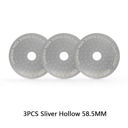 MHW-3BOMBER 51/53/58.5mm Espresso Puck Screen Double-Layer Metal Coffee Reusable Filter