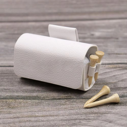 BowLift | PU Leather Golf Ball Waist Pouch Outdoor Storage Case with Clip