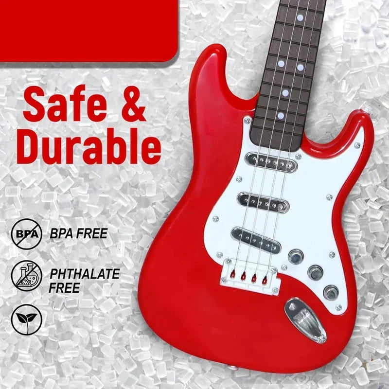 Skanto | 4-String Electric Guitar Toy for Kids - Portable Musical Instrument, Perfect Gift for Young Musicians