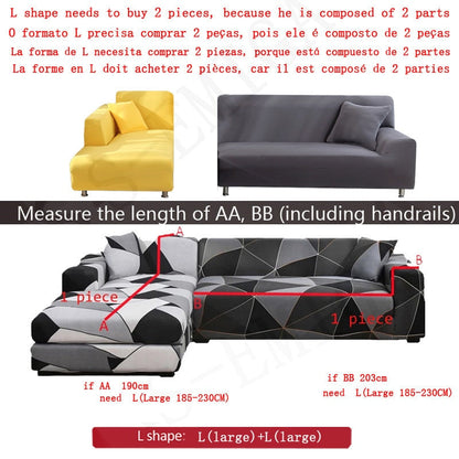 Modern non-slip colorful elastic sofa cover | Brehn