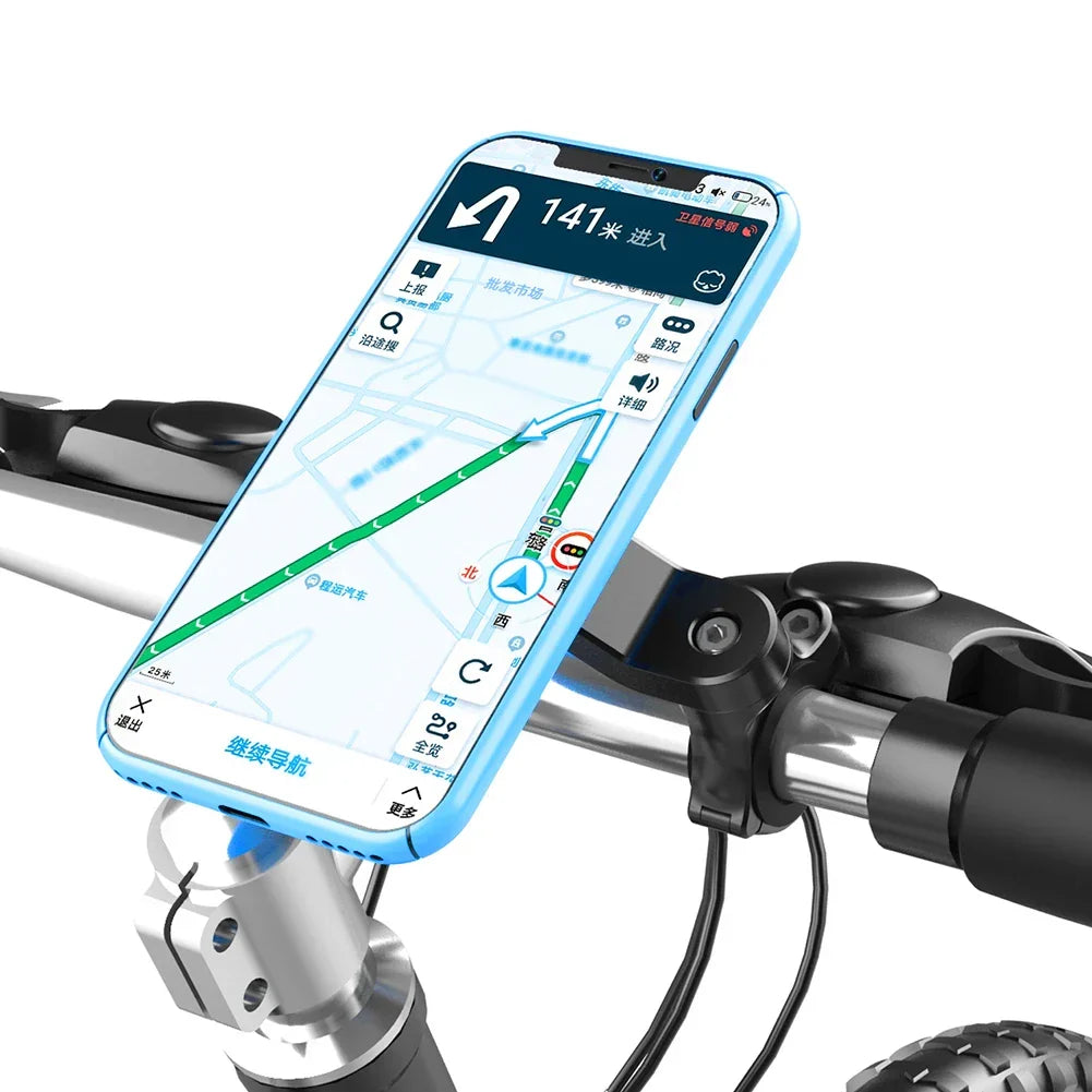 Skanto | RIDELOCK Pro Mount | Shockproof Phone Holder for Bicycle & Motorcycle | 360° Rotatable | For 4.7–7.2" Smartphones