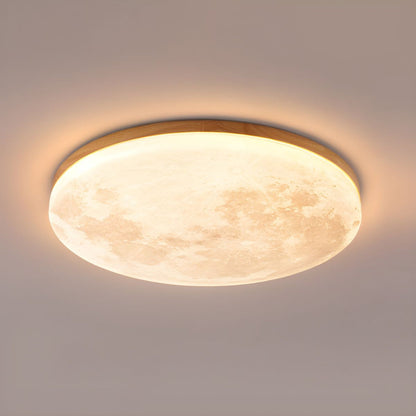 BowLift | Modern Moon-Inspired LED Ceiling Light – Soft Ambient Flush Mount