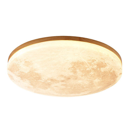 Skanto | Modern Moon-Inspired LED Ceiling Light – Soft Ambient Flush Mount