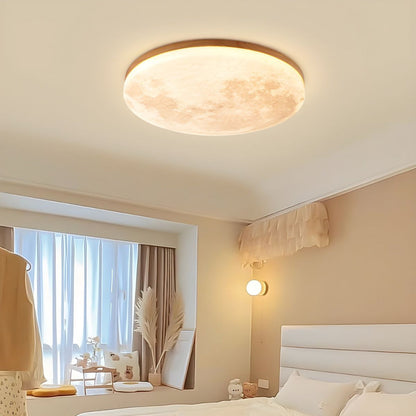 BowLift | Modern Moon-Inspired LED Ceiling Light – Soft Ambient Flush Mount