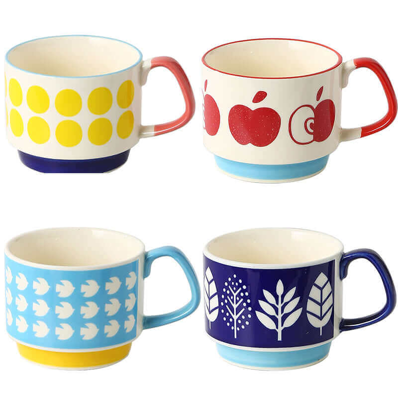 Skanto | Outstanding Retro Ceramic Coffee Cups – Available in 8 Different Patterns