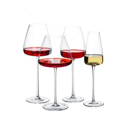 Sets of 2, 4 & 6 Handmade Crystal Wine and Champagne Glasses - 4 Sizes | Kalsten