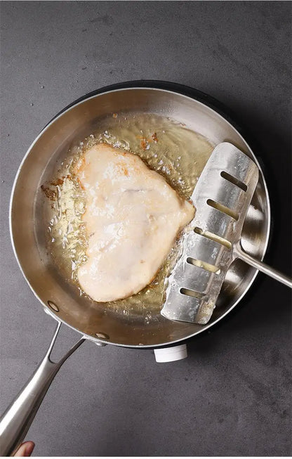 Skanto | Professional Frying Pan - 304 Stainless Steel, 2MM thick 5-layer Steel Pan & Pot