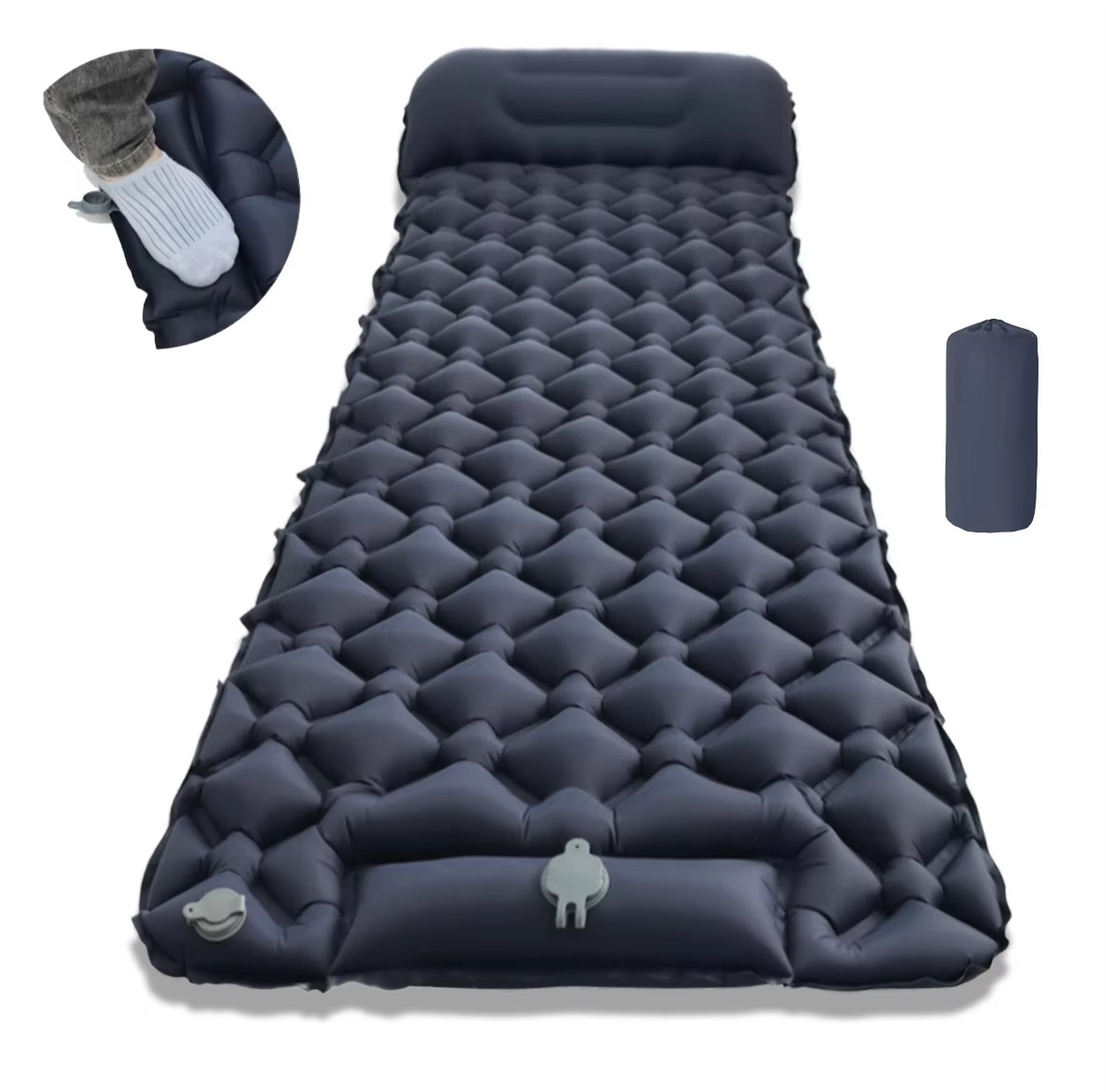 Skanto Skanto | Ultra-Comfort Inflatable Camping Mattress with Integrated Pillow and Pump