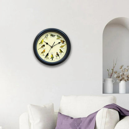 BirdSong Clock – 10 Inch Wall Clock for Stylish Interior Bowlift