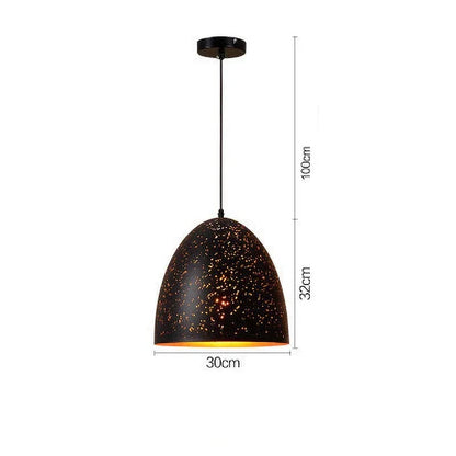 Skanto | Vintage Iron Pendant Lamp in Scandinavian Retro Loft Style
