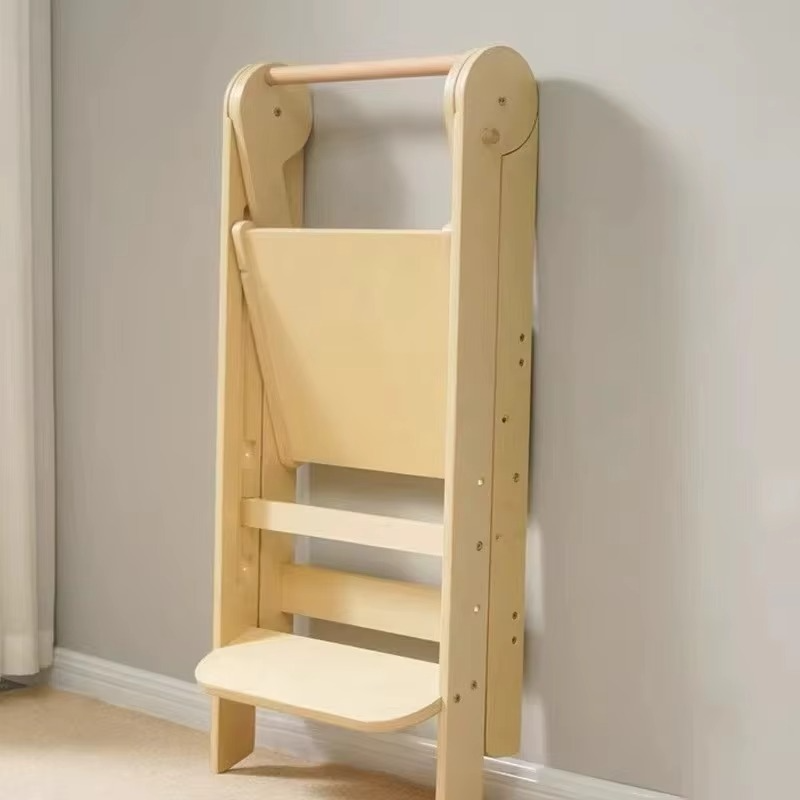 Skanto Skanto | Modern Folding Step Stool for Kids Kitchen Helper Tower - Safe & Versatile Child Aid