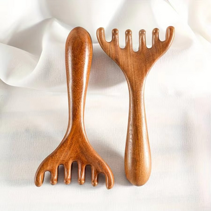 BowLift | Sandalwood Antler-Shaped Gua Sha Scalp Massager
