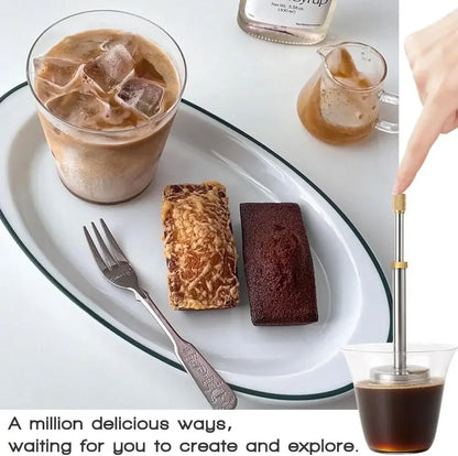 BowLift | Stainless Steel Reusable Press Tea Infuser