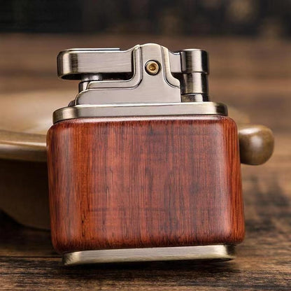 Wooden Vintage Spark Kerosene Lighter | Bowlift