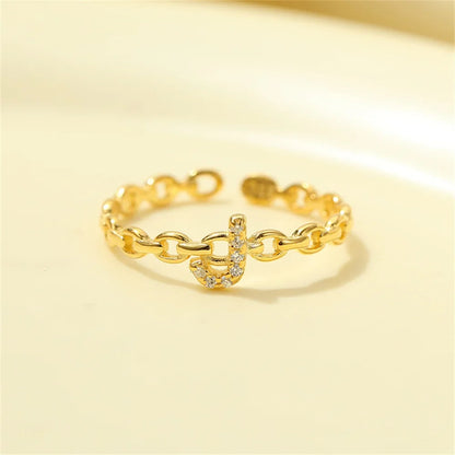BowLift | Dainty Diamond Letter Initial Ring