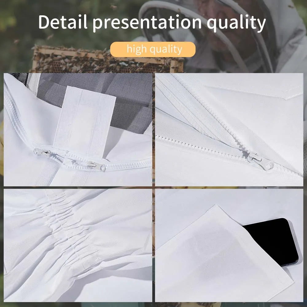 Skanto | Professional Full Body Beekeeping Suit with Veil - Unisex Kids Beekeeping Clothing