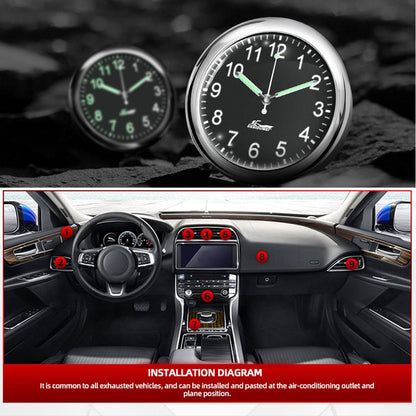 BowLift | Stick-On Car Dashboard Luminous Clock