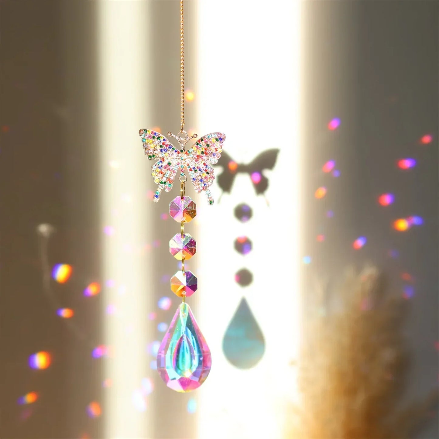 Skanto | Radiant Moonlit Quartz Prism Suncatcher