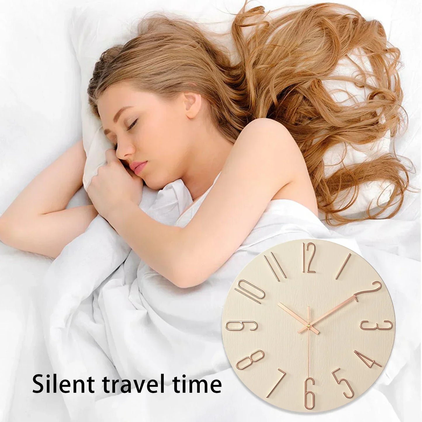 Scandinavian Style Wooden Wall Clock