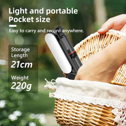 VIvolux | Ultra foldable integrated lighting Selfie Stick Tripod