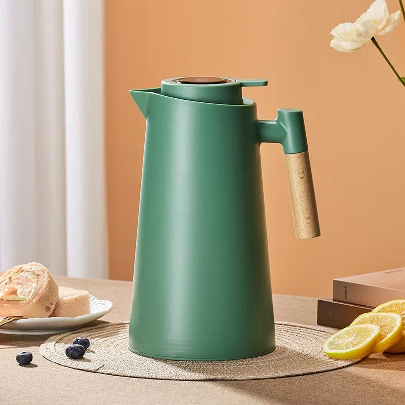 Skanto Skanto | Large Capacity Thermos Carafe with Temperature Setting - Household Thermos Bottle for Leak-Proof Insulation, One-Button Temperature Setting, and More