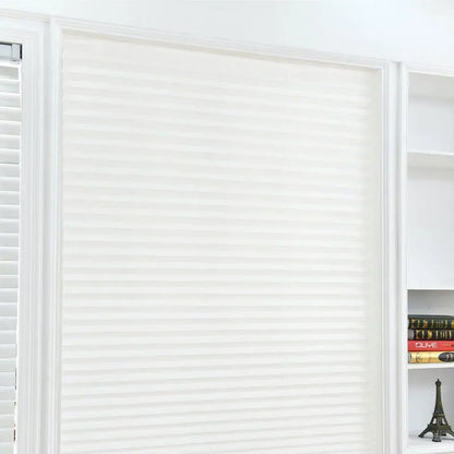 Skanto | Self-Adhesive Blackout Blind – Fleece Fabric Roller Blind for Partial Blackout in Living Room, Bedroom, and Bathroom