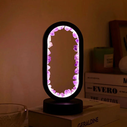 Skanto | Natural Amethyst Crystal Lamp for Relaxation
