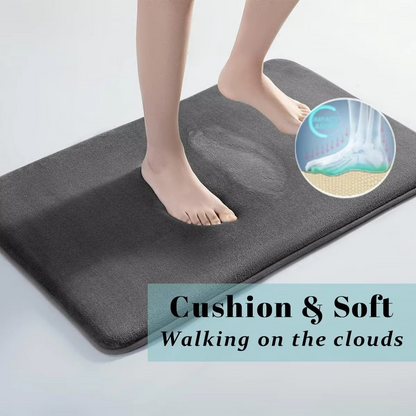 Skanto | Ultra-Absorbent, Non-Slip Luxurious Coral Velvet Bath Mat