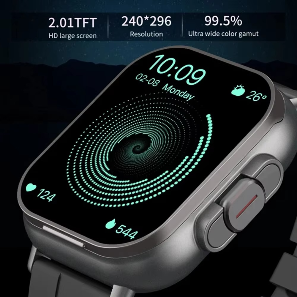 Skanto | 2" Smartwatch with Built-in Bluetooth Headset and Fitness Tracker