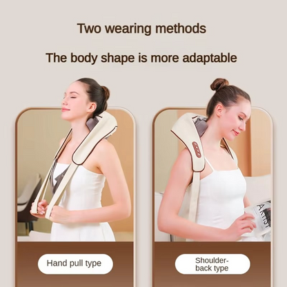 Skanto | Neck and Shoulder Massage with Deep Tissue Shiatsu and Heat for Pain Relief