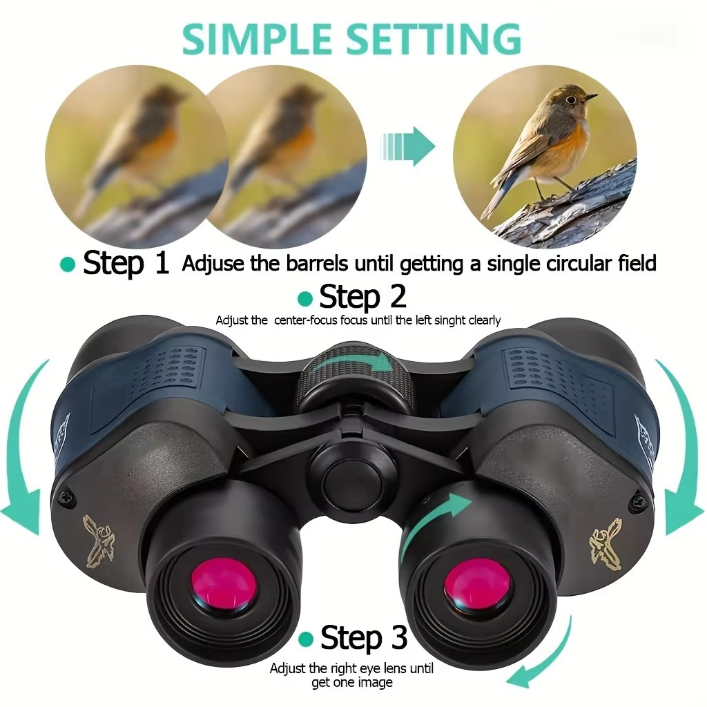 BowLift | Ultra Vision 60x60 HD High-Power Binoculars for Outdoor Enthusiasts