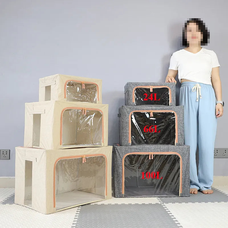 Foldable Storage Space-Saving Large Organizer Box | Brehn