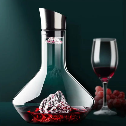 Crystal Wine Decanter with Modern Design