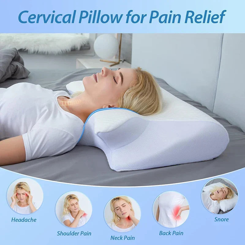 Skanto | 2-in-1 Memory Foam Cervical Pillow with Ergonomic Contour Design – RestAlign