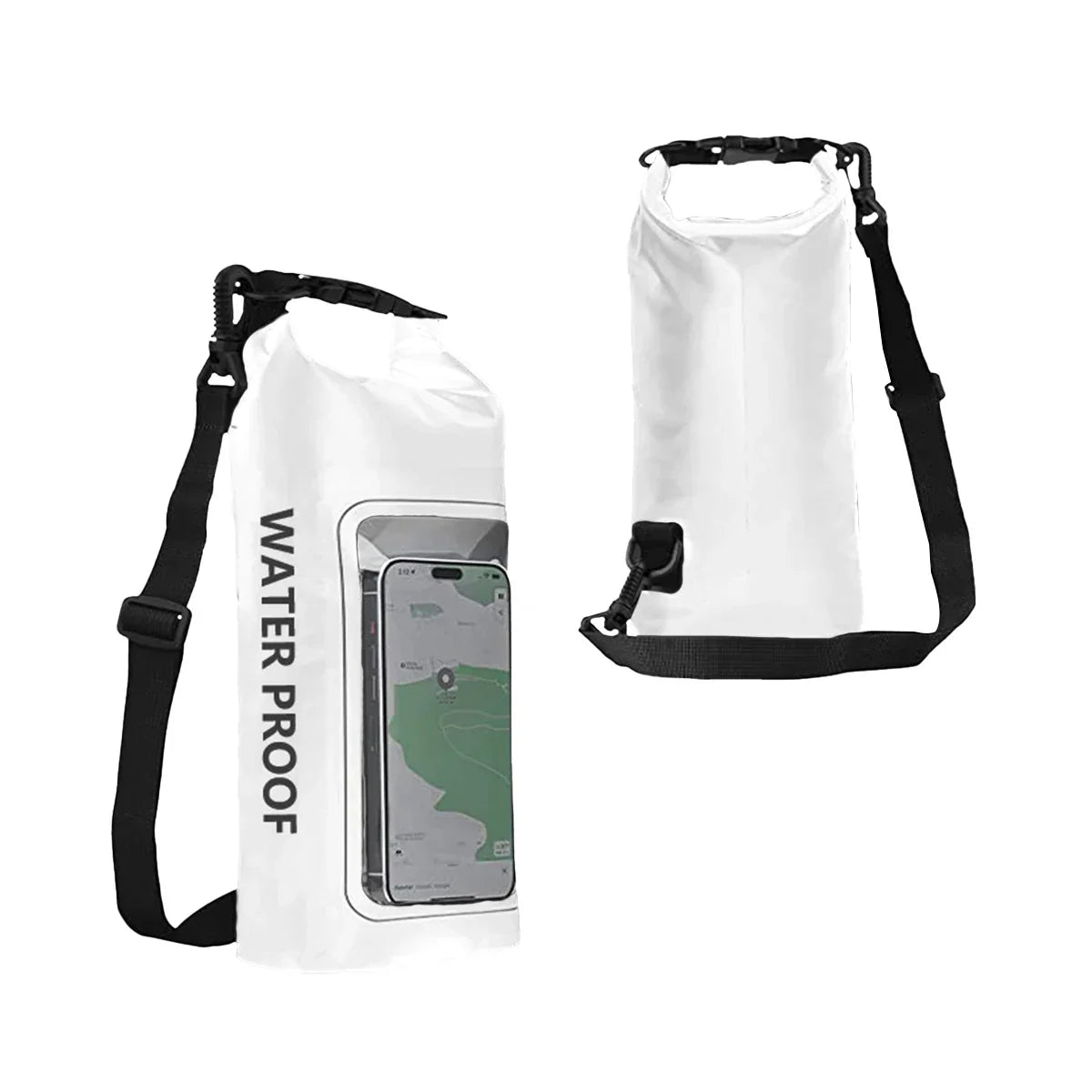 BowLift | AquaVault Waterproof Dry Bag 2L | With Touchscreen Window | Outdoor Bag for Kayaking, Trekking & Water Sports
