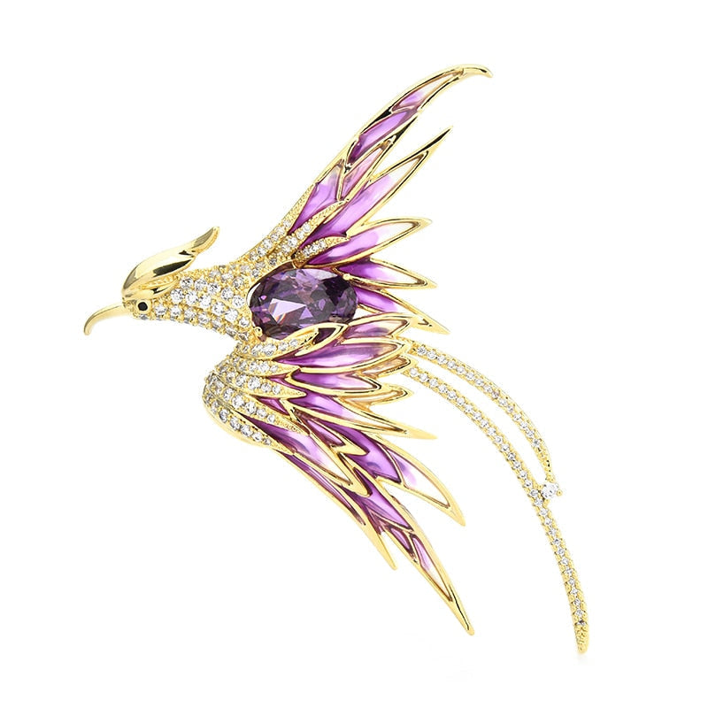 Skanto | Colorful Flying Bird Brooches