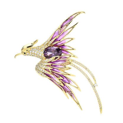 Skanto | Colorful Flying Bird Brooches